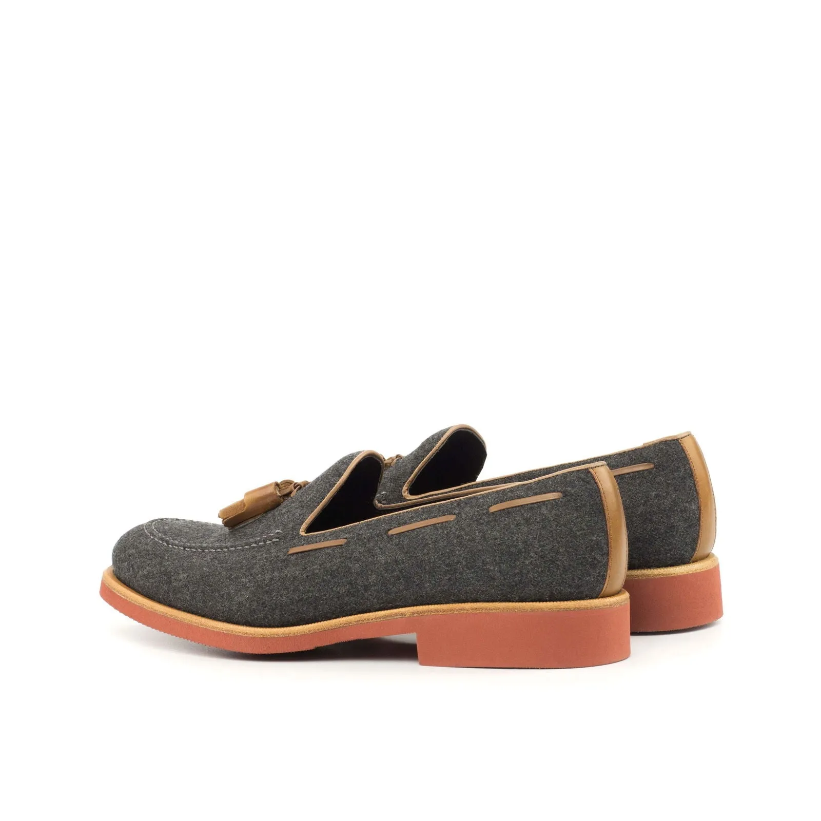 Loafer-Painted Calf, Flannel, Brown, Grey