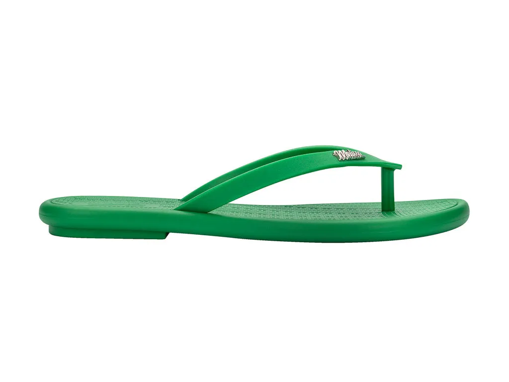 Melissa Sun Marina AD Green Flip Flops Slippers For Women